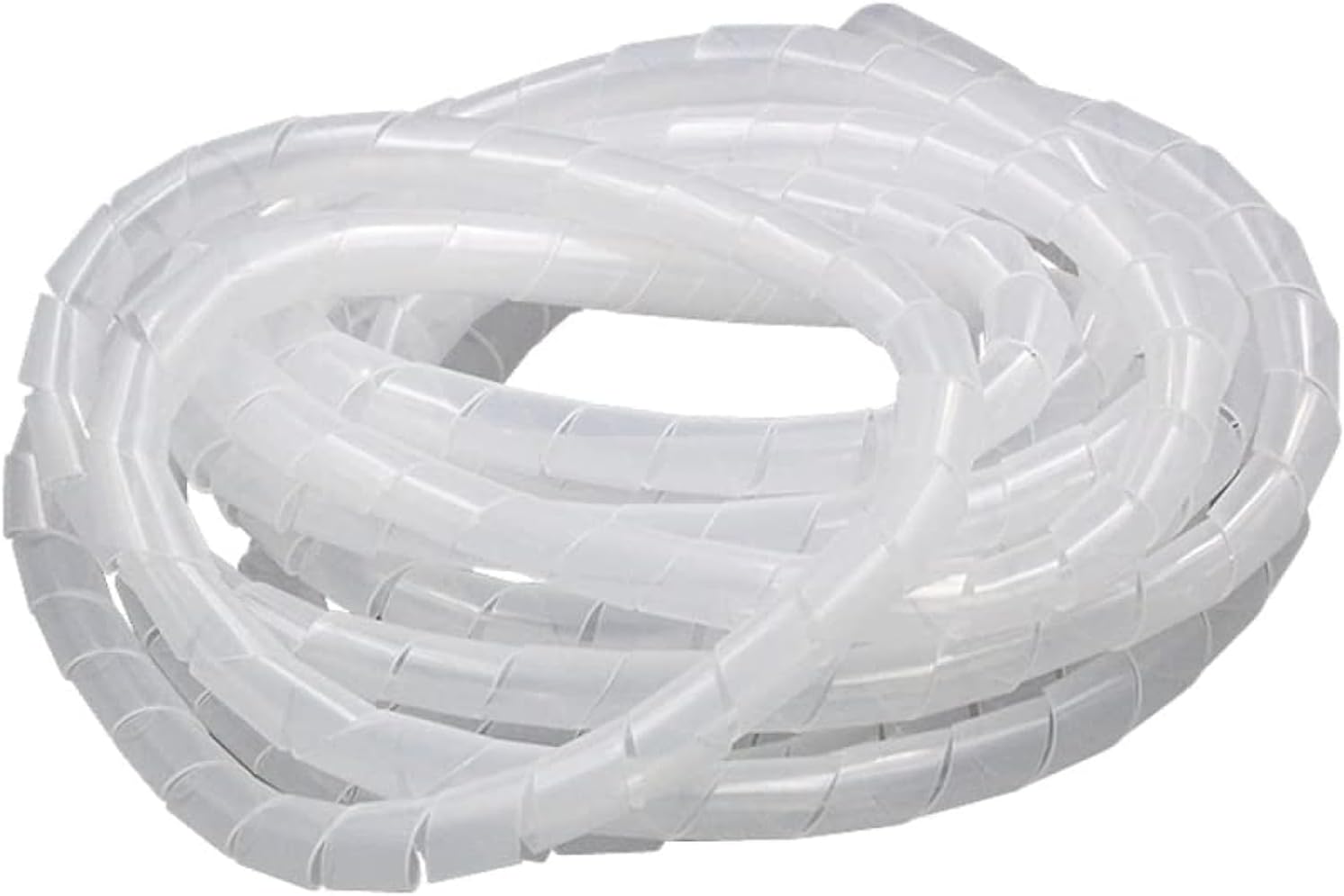 Spiral Wire Wrap Tube Pc Manage Cable For Computer Car Cover Sleeve wire sheath,cord bundler wire wrap, spiral hose wrap (8mm 10 Meter, White)