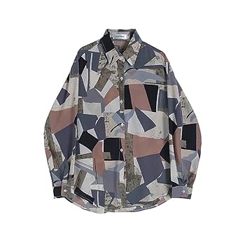 レトロ 長袖 シャツ ジャケット 総柄 花柄 シアー サイズM スタンドカラー 楽天市場】柄シャツ レトロ フラワー柄 花柄 絵画風 オーバー