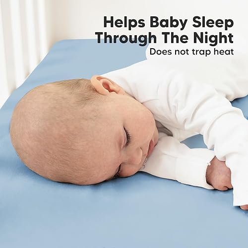 Vista 104 de KeaBabies - Juego de 2 sábanas orgánicas, unisex, suaves, 52 x 28 pulgadas, diseño neutro, de algodón jersey transpirable, con estampados adorables