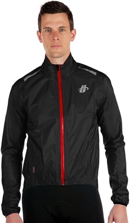 black cycling jacket