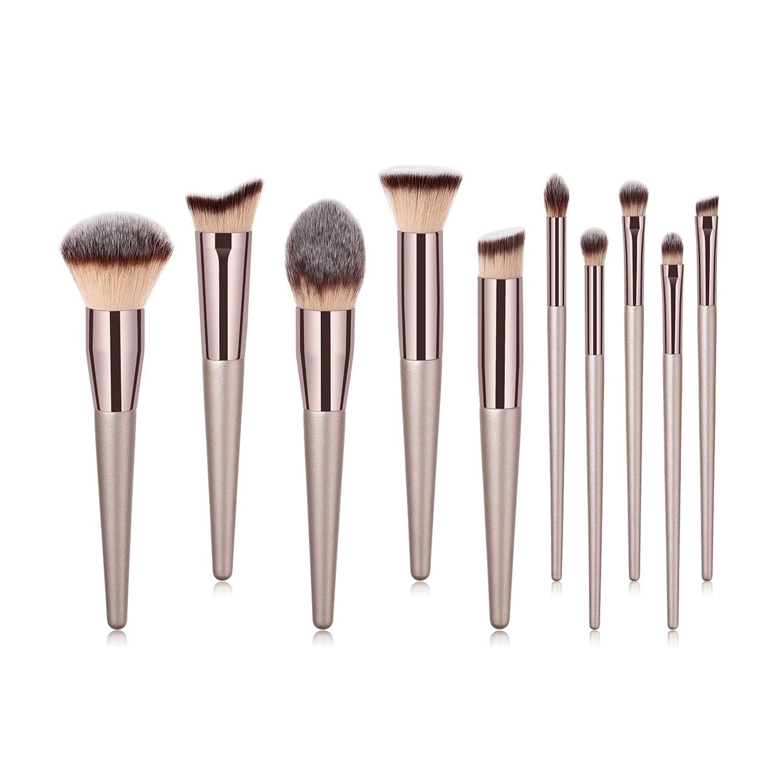 Blush ombre à paupières mélange pinceau de maquillage et base de maquillage pour maquiller le teint