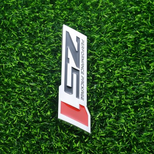 Image of 2Pcs Z51 Performance Emblems Engine Hood 3D Package Badge Decal Replacement Z51 (Chrome Red)
