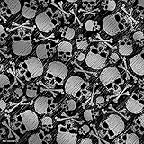 Hot Leathers BAB1090 Skulls and Bones Bandana - 21X21