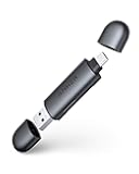 Anker USB-C and USB 3.0 SD Card Reader, PowerExpand+ 2-in-1 Memory Card Reader with Dual Connectors, for SDXC, SDHC, (Micro) SD, MMC, RS-MMC, Micro SDXC, Micro SDHC, and UHS-I