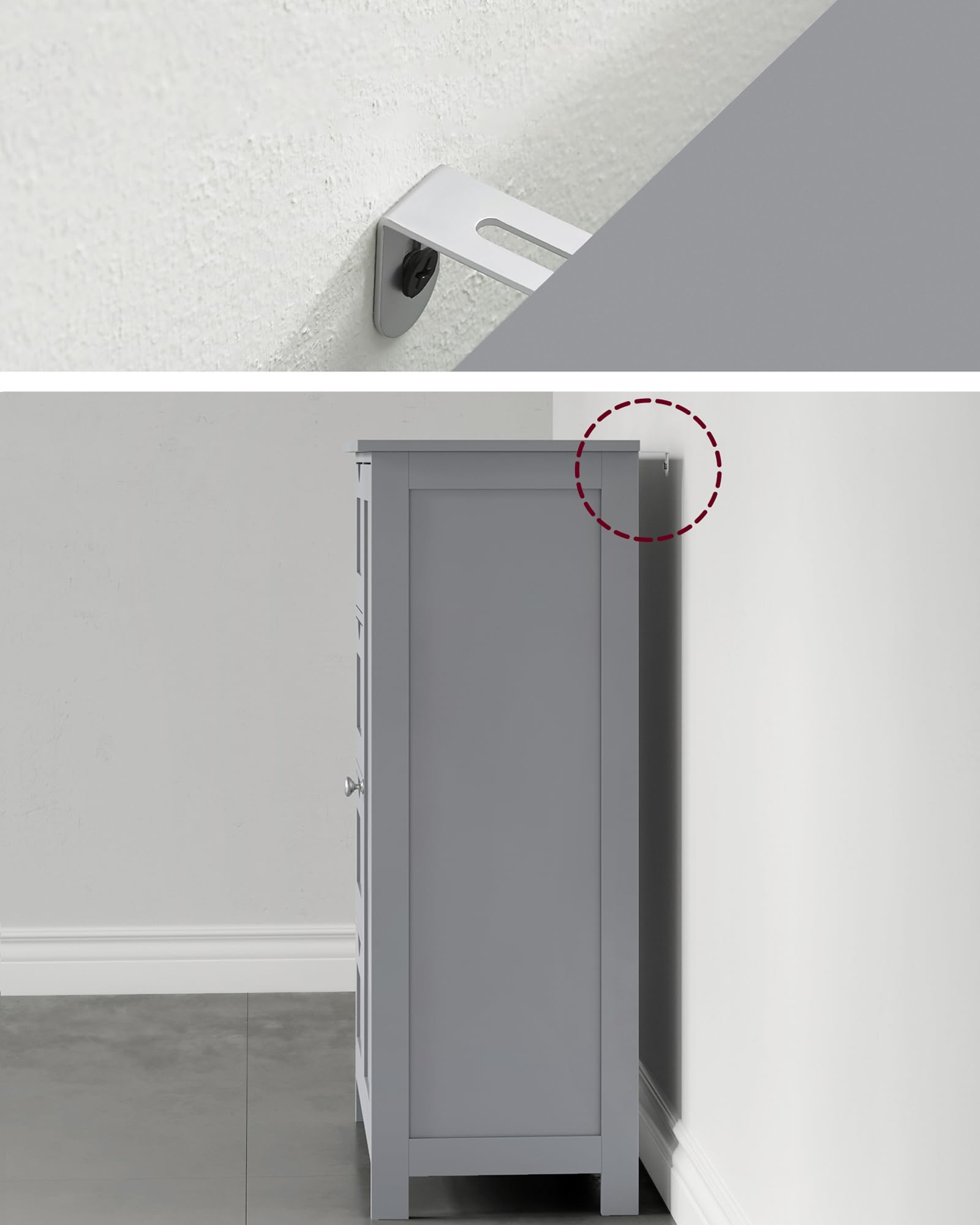 VASAGLE Bathroom Furniture Narrow Bathroom Cabinet