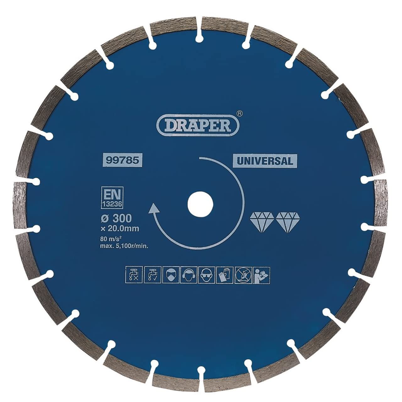 Draper 99785 Segmented Diamond Blade (300mm)