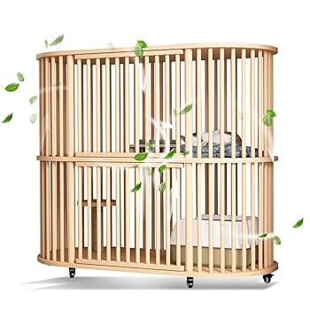 【特価】OSB木製ケージ2個セット Amazon.co.jp: Senyidafa猫 ケージ、木製猫 ケージ 2段