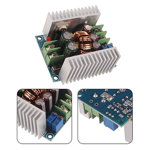 Miniatura 2 de D-FLIFE Módulo reductor de corriente continua de 20 A, 300 W, CC ajustable de 6 a 40 V a 1.2 a 36 V, regulador de voltaje, convertidor, módulo de
