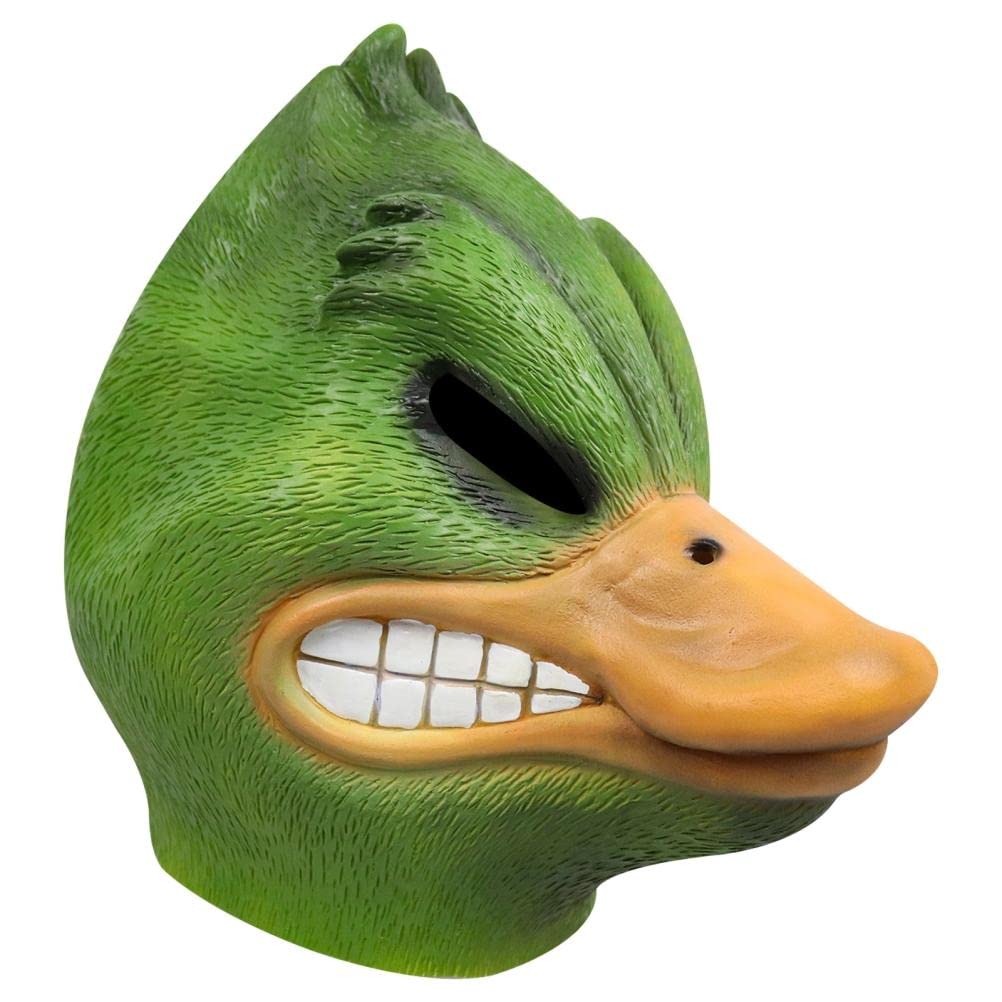 Halloween Angry Duck Head Mask, Latex Animal Mask, Funny Cartoon Full Head Duck Mask, Halloween Costume Party Props - Image 2