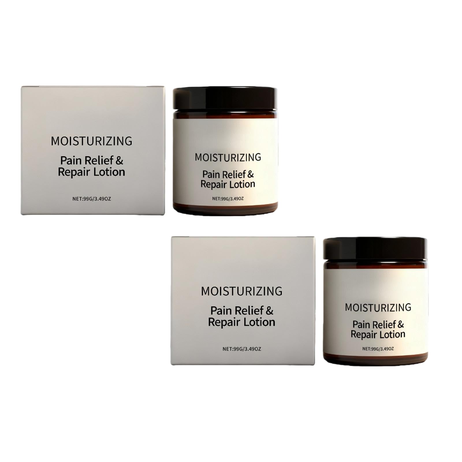Muscle and Joint Relief Cream, Herbal Soothing Lotion for Pain & Discomfort, Fast Absorbing Non-Greasy Formula, Calming Massage Balm for Dry Skin (2 PC)