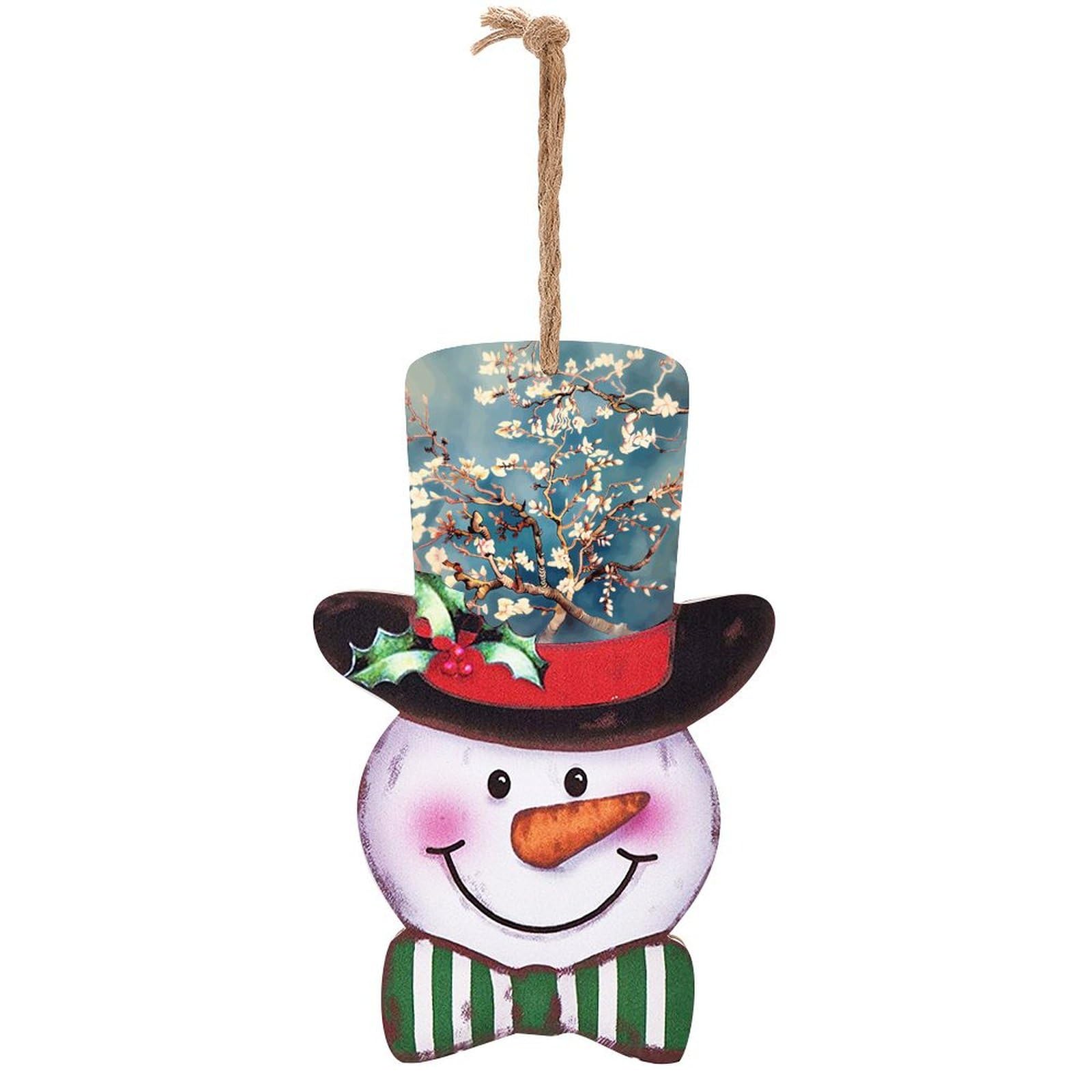 Panneau bois bonhomme de neige pour réchauffer l'ambiance de Noël