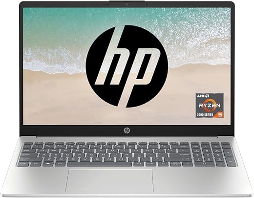 HP Laptop 15, AMD Ryzen™ 5 7520U, 15.6-inch (39.6 cm), FHD, 8GB LPDDR5, 512GB SSD, Dual Speakers,MSO,Windows 11,Natural Silver, 1.69 kg, 15s-fc0155AU