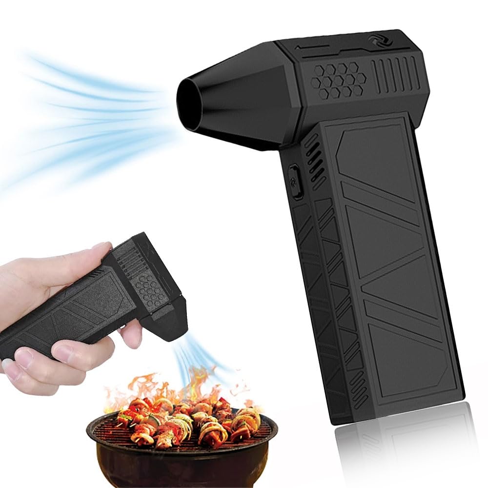 PTBGLV Air Blower Super Jet Fan, Jet Dry Mini Blower, Mini Jet Blower to Dry Cars, Jet Blower Mini, Air Blower Super Jet Fan V.2 for Cleaning, Camping, Outdoors, Car…(Color : 1pcs)