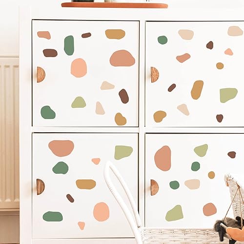 Boho Wall Decor Terrazzo Decal Polka Dots Wall Stickers Irregular