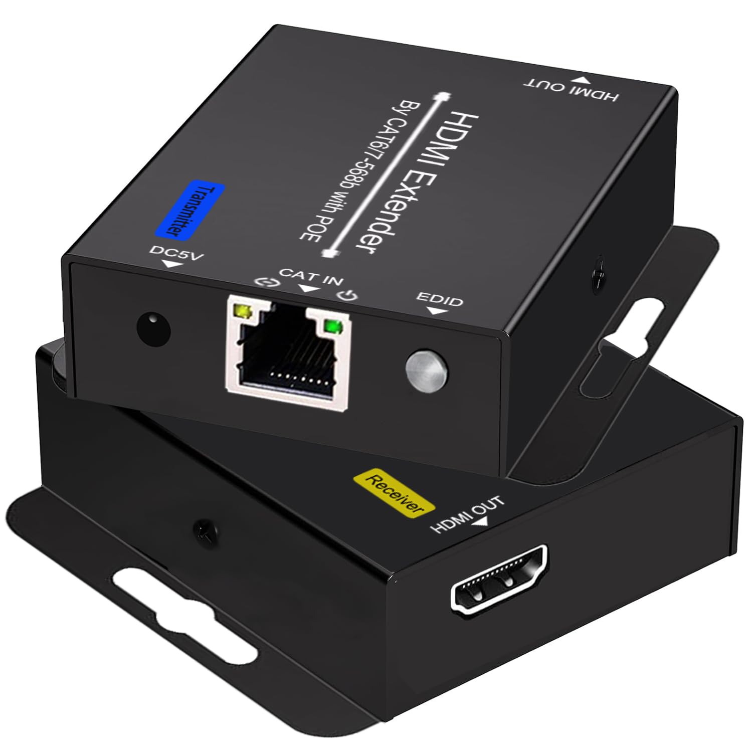 POC HDMIエクステンダー LAN 3D分配器 4出力 Amazon | POC HDMIエクステンダー LAN 3D分配器 4出力 遅延なし60m安定