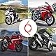 Motorrad Auspuff Mittelrohr,KIMISS 51 mm Motorrad Auspuffrohr Edelstahl Motorrad Slip On Auspuff für CBR500R 2013-2015,für CB500X 2013-2015