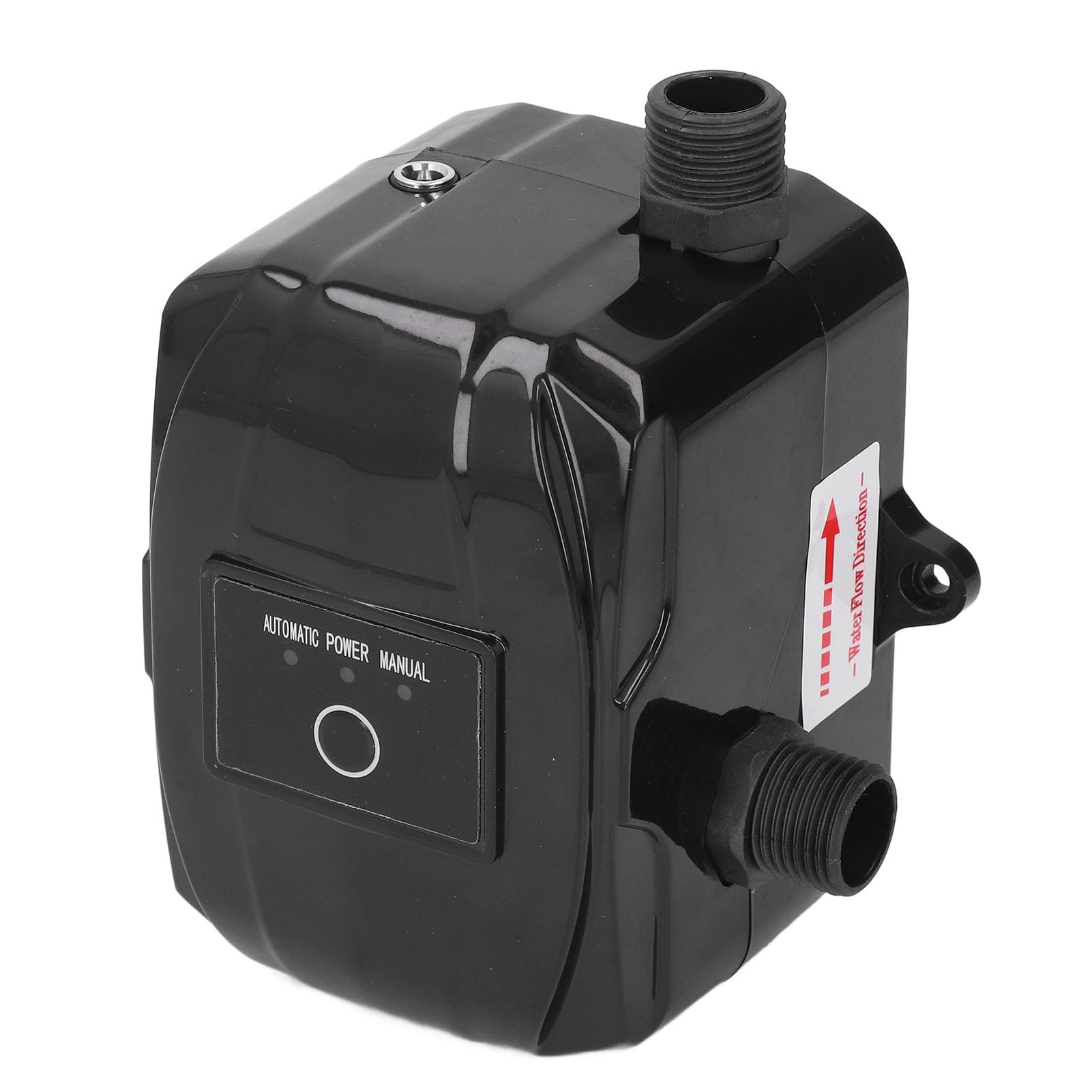 FTVOGUE Pompa Booster Pressione Acqua Tubo da Giardino 180W 35L/min 25m Motore a Magnete Permanente Sollevamento Automatico Manuale Integrato con Basso Rumore IP56 Impermeabile per