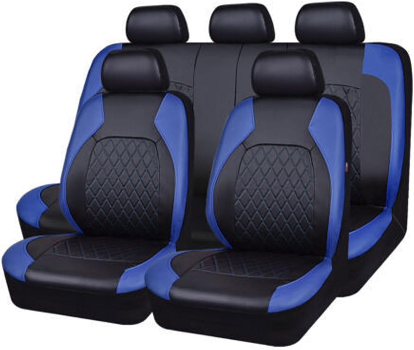 9 Pcs Car Seat Covers for MG Zs Evm Mg3 Mg5 Mg6 Mg7 GT HS Rx5, Leather Seat Cover Waterproof Nonslip Protectors Interior Accessories,D