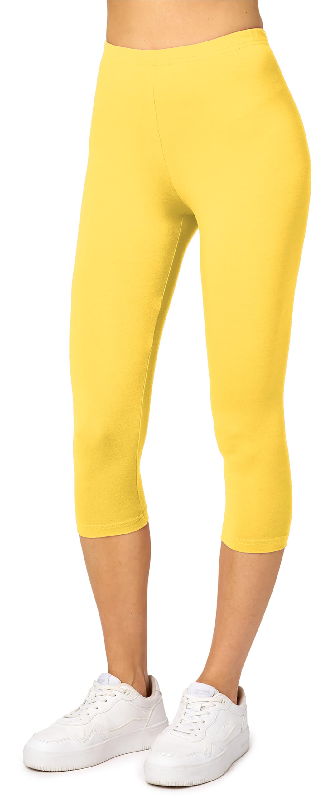 Merry Style Damen Leggings 3/4 Capri Leggings aus Viskose MS10-144
