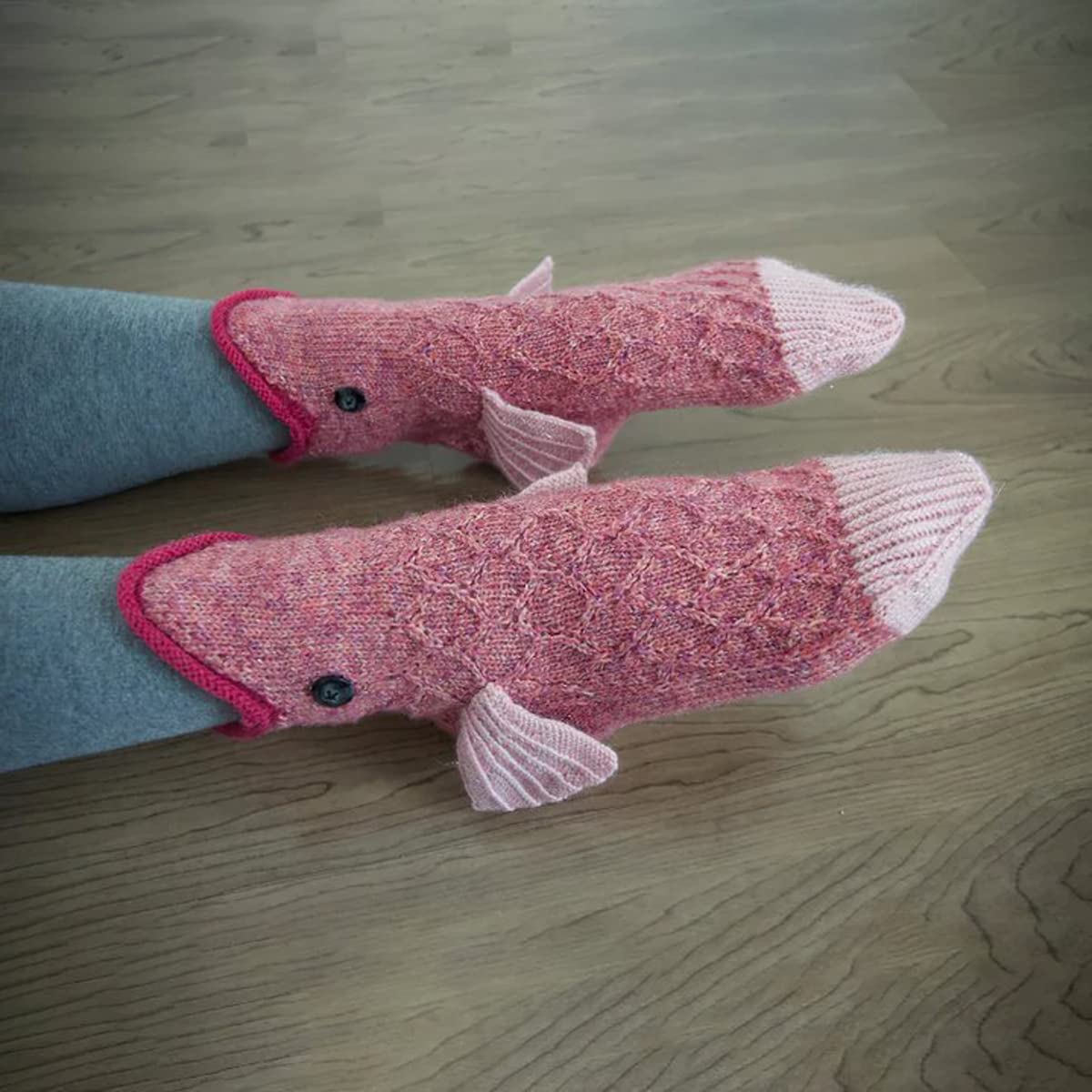 Calcetines de Navidad Personalidad, Calcetines Casuales Suaves de Punto, Calcetines Cálidos de Invierno con Patrón de Dibujos Animados en 3D, Motivos de Animales de Moda(Size:4 Pairs 4 Color)