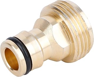 Cyrank Mangueira de jardim de 1,9 cm de conexão rápida, conectores de mangueira de água com conectores rápidos de mangueira de alumínio para dispositivos de irrigação de mangueira de jardim, irrigador