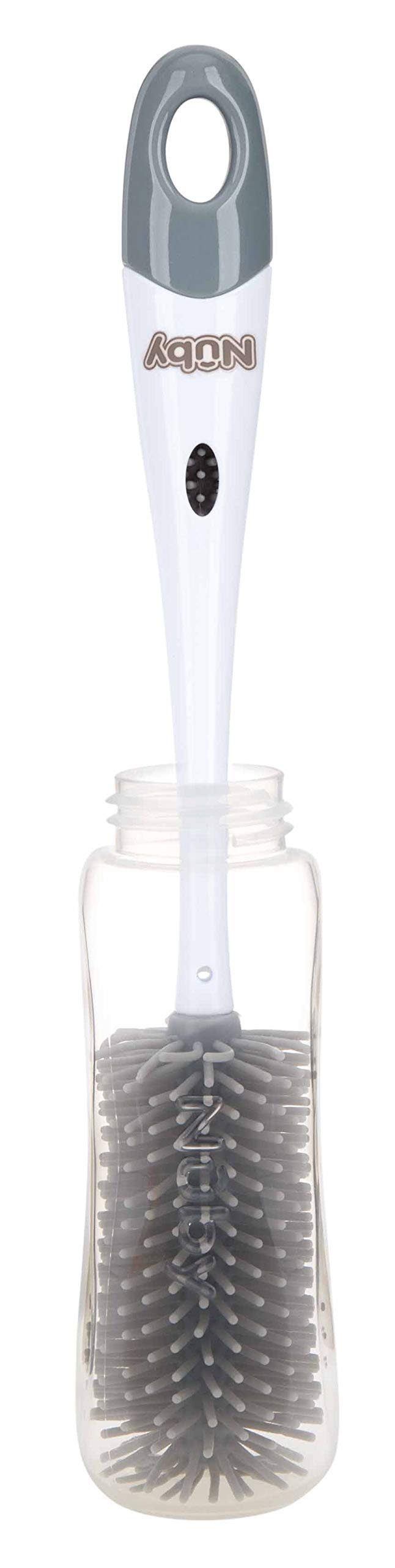 Nuby - goupillon & support en silicone - 1 Pièce