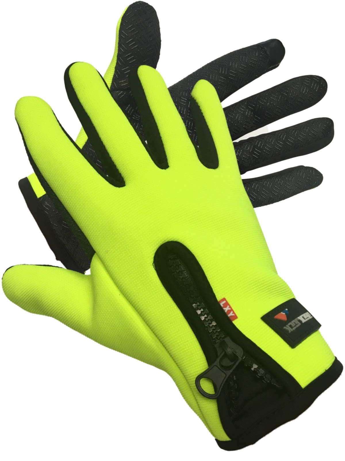 Gloves By Rockjock Men's Black Adults Sports Activity"Touchscreen" Fleece Insulated
