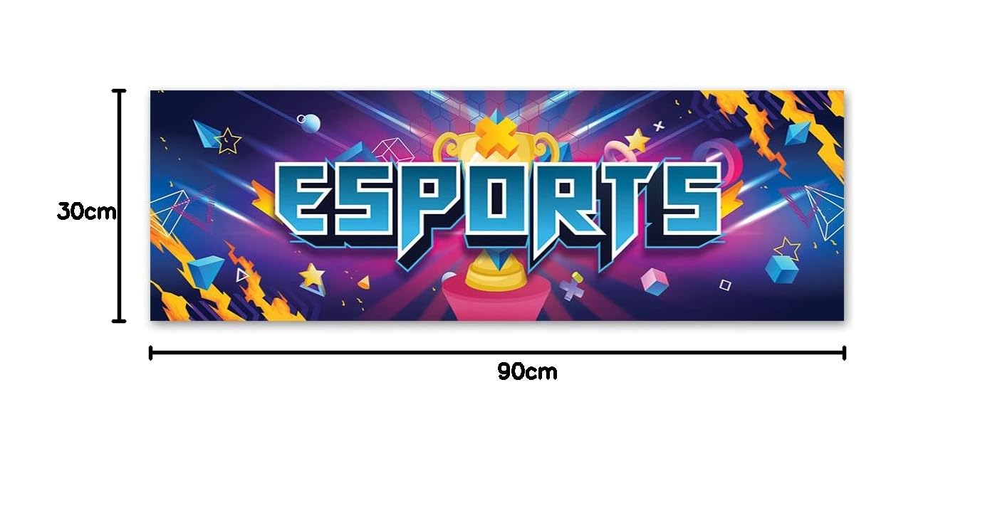 Feeby Cuadro en Lienzo Para Jugadores Videojuegos 90x30 cm 1 Pieza Impresión en Material Tejido no Tejido Modernos Artística Imagen Decoración De Pared Salon Dormitorio Abstracto Gaming Play Multi