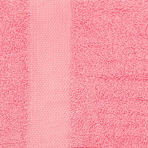 Simpli-Magic Cotton Set, Bath Towels, Pink, 24 X 46 Inches, 6 Count #TOP3
