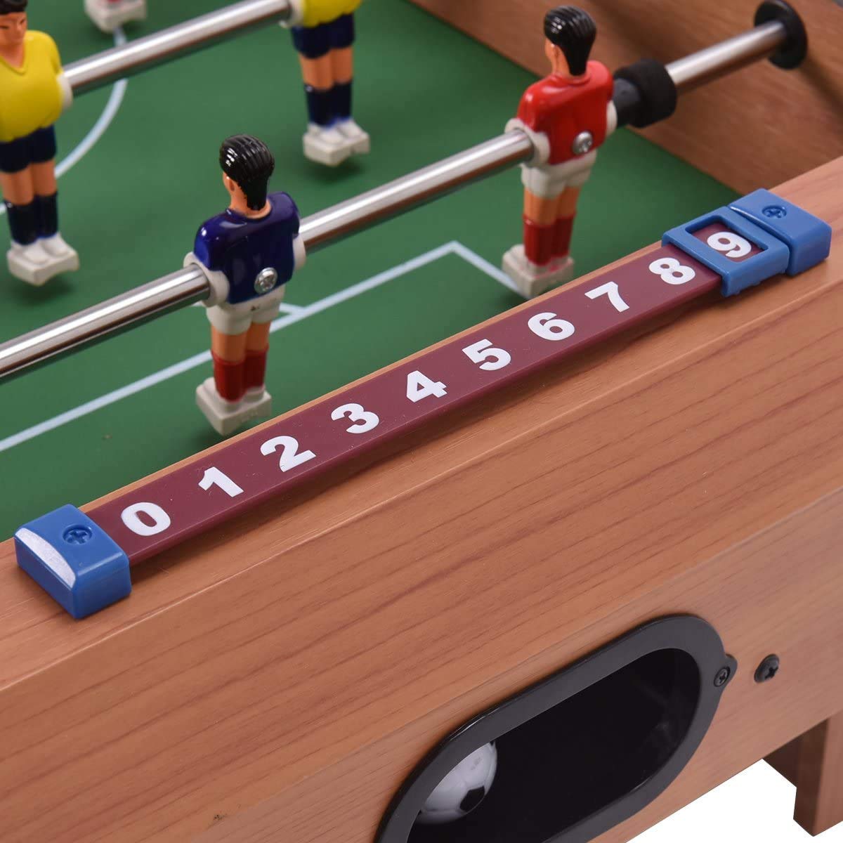 Magicwand® Portable 6 Rod Foosball Soccer Game Table Set for Kids【X-Large】【Pack of 1】【Brown】 - Image 9 thumbnail