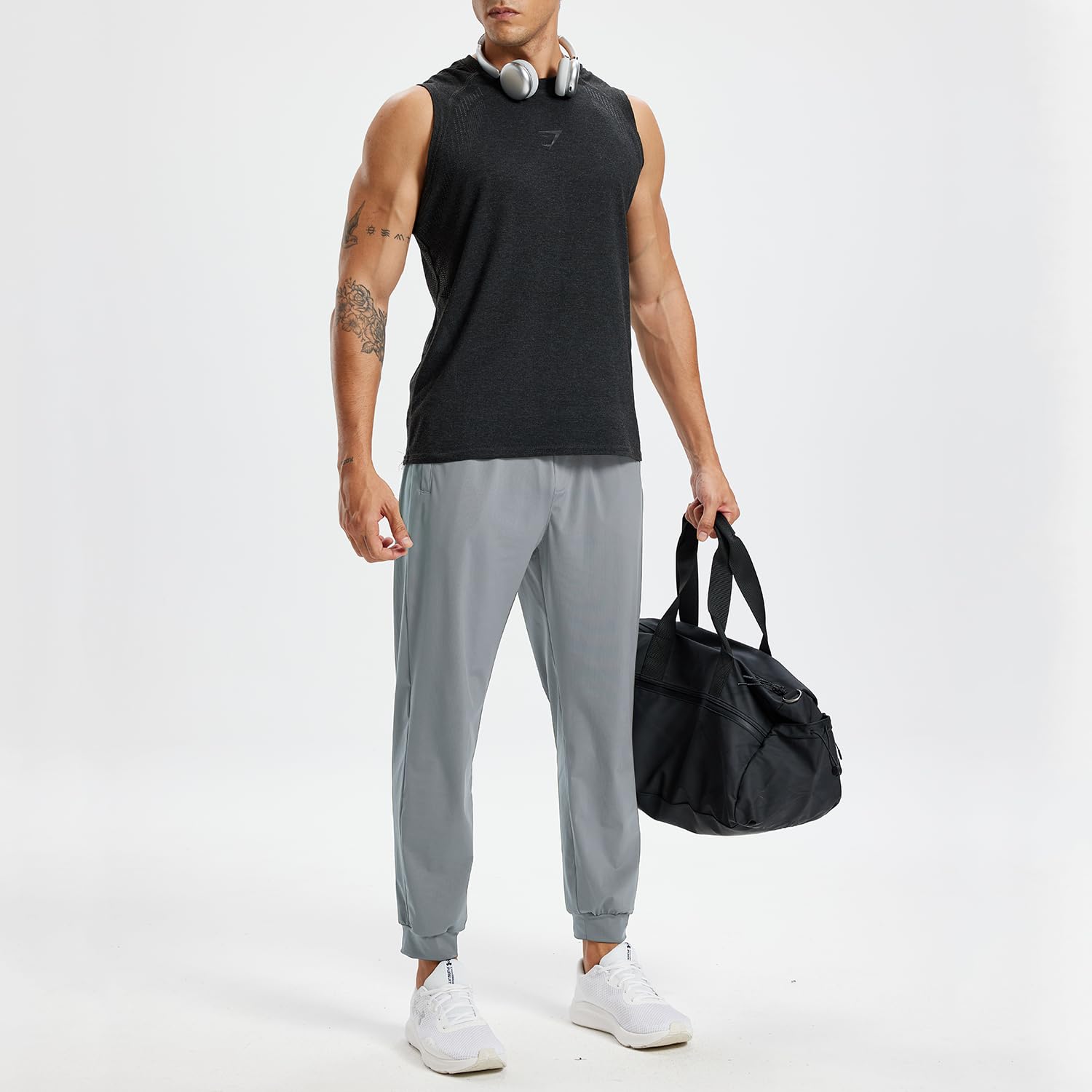 Rane Sports Pantaloni sportivi leggeri da uomo, traspiranti ed elastici, adatti per fitness, corsa e abbigliamento casual