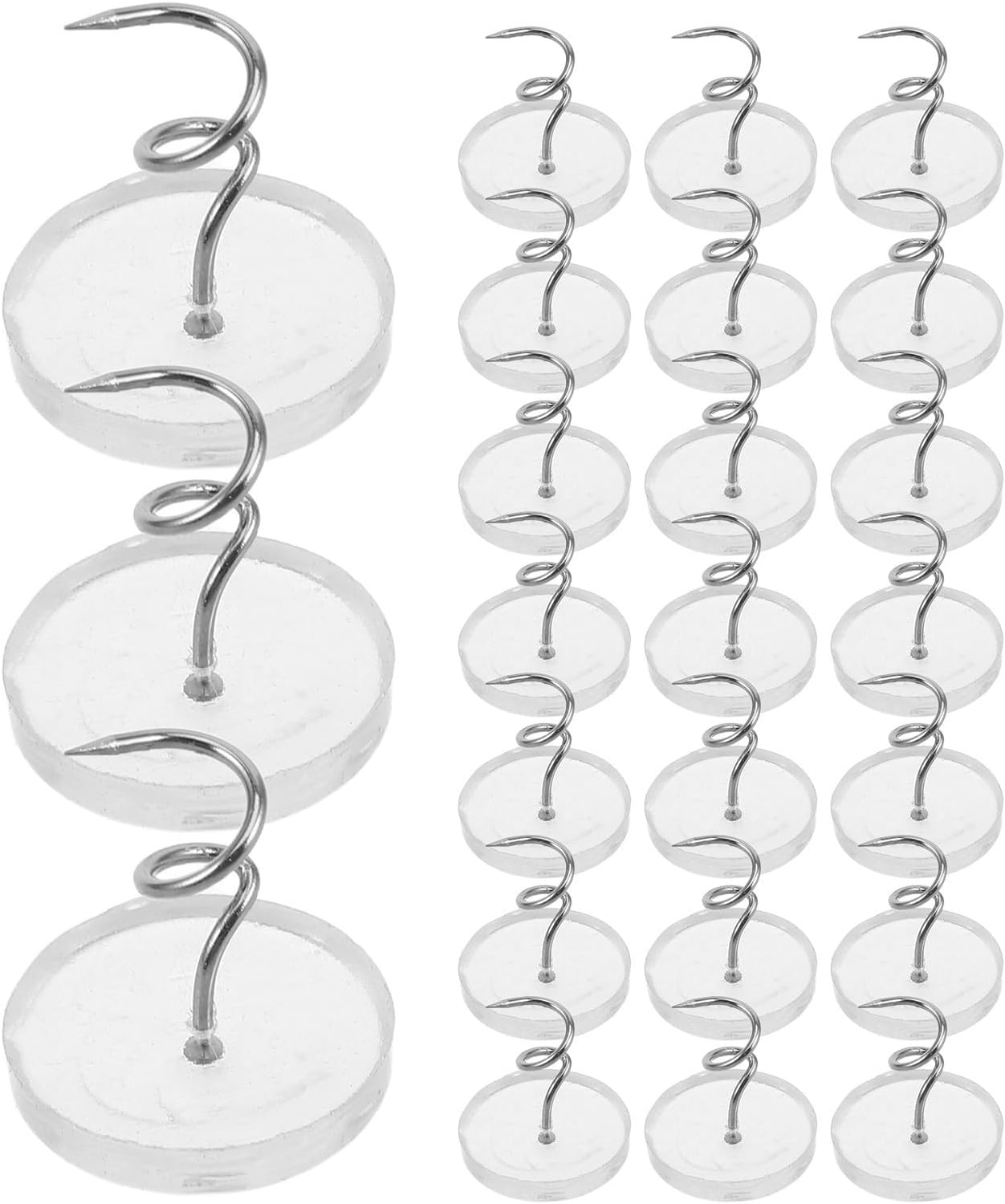 SOLUSTRE 100 Pcs Bed Sheet Fasteners with Stainless Steel and Pp Material Easy to Use Bed Skirt Pins for Mattresses Firm Hold Furniture Covers Pins for Home