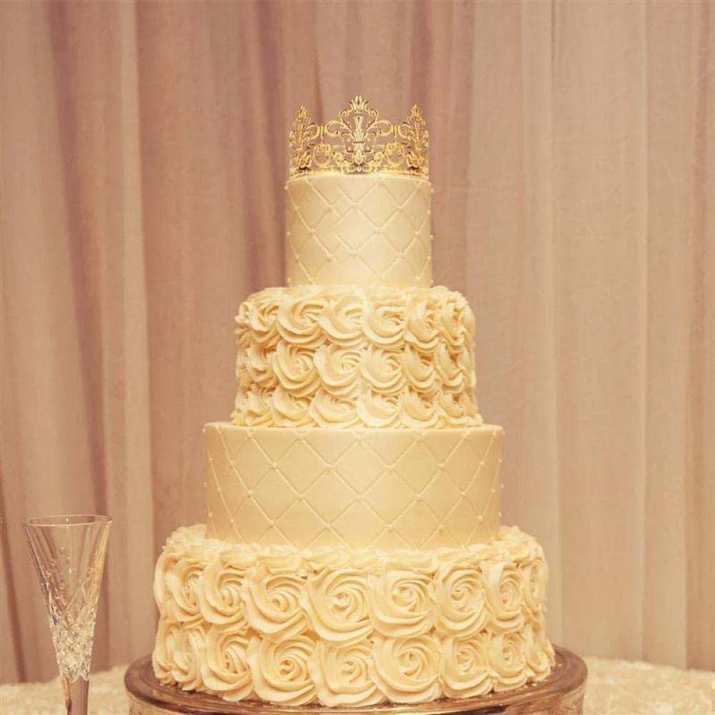 2 Goldene Krone Tortenaufsätze – 6 Cm Hoch, Für Geburtstag, Hochzeit & Babyparty