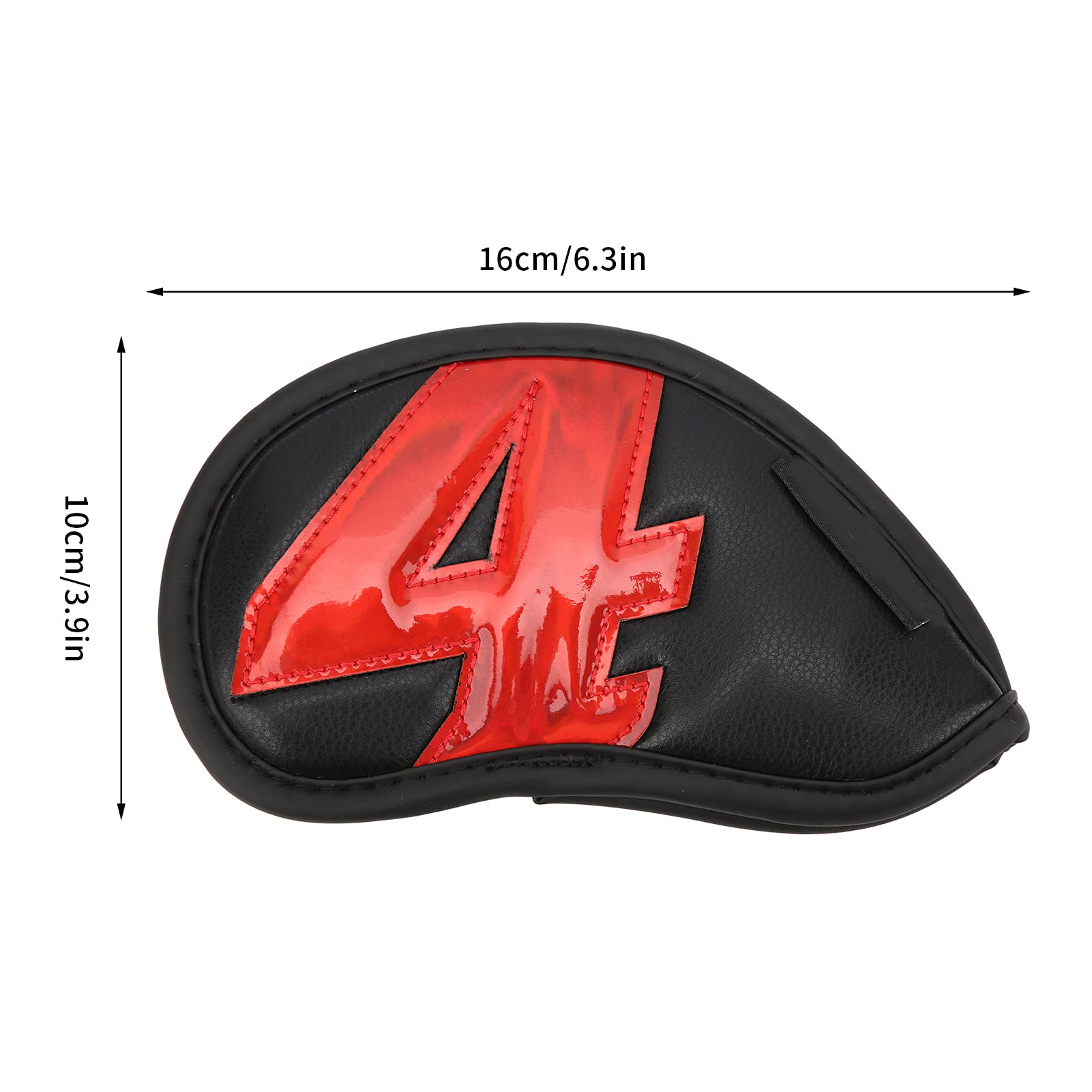 Juego de Fundas para Cabezas de Hierro para Palos de Golf, 9 Piezas, Impermeables, de Cuero PU, con números Coloridos, Cubiertas para Cabezas de Hierro para protección de Palos de