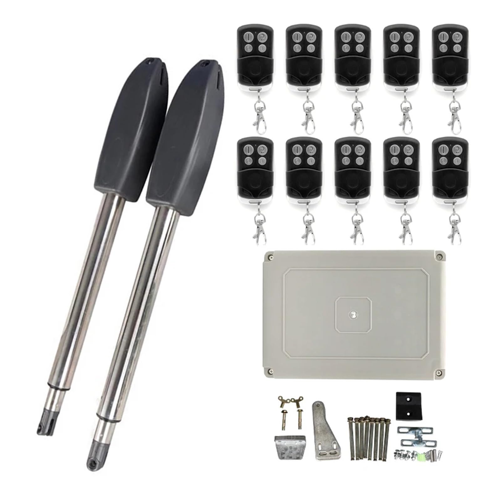 400KG Automatic Electric Swing Gate Opener Kit Pull Arm Drive Swing Door Operator Motor Actuator Multi Remote Control Optional(10 Remote)