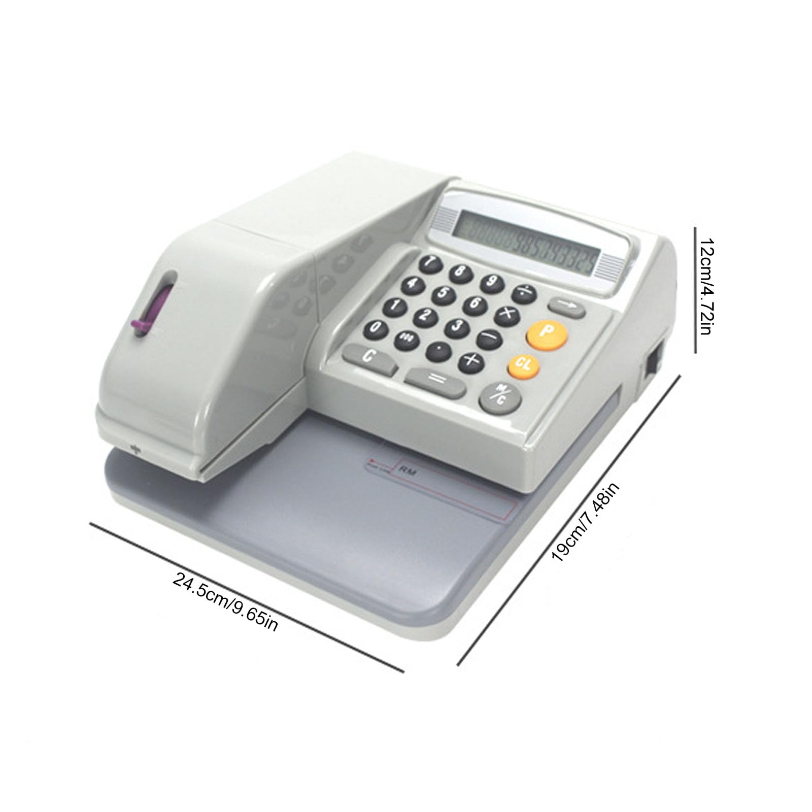 Calculadora de escritorio resistente con impresión de cinta y conversión de moneda, pantalla LCD de 16 dígitos, ideal para uso comercial y de oficina