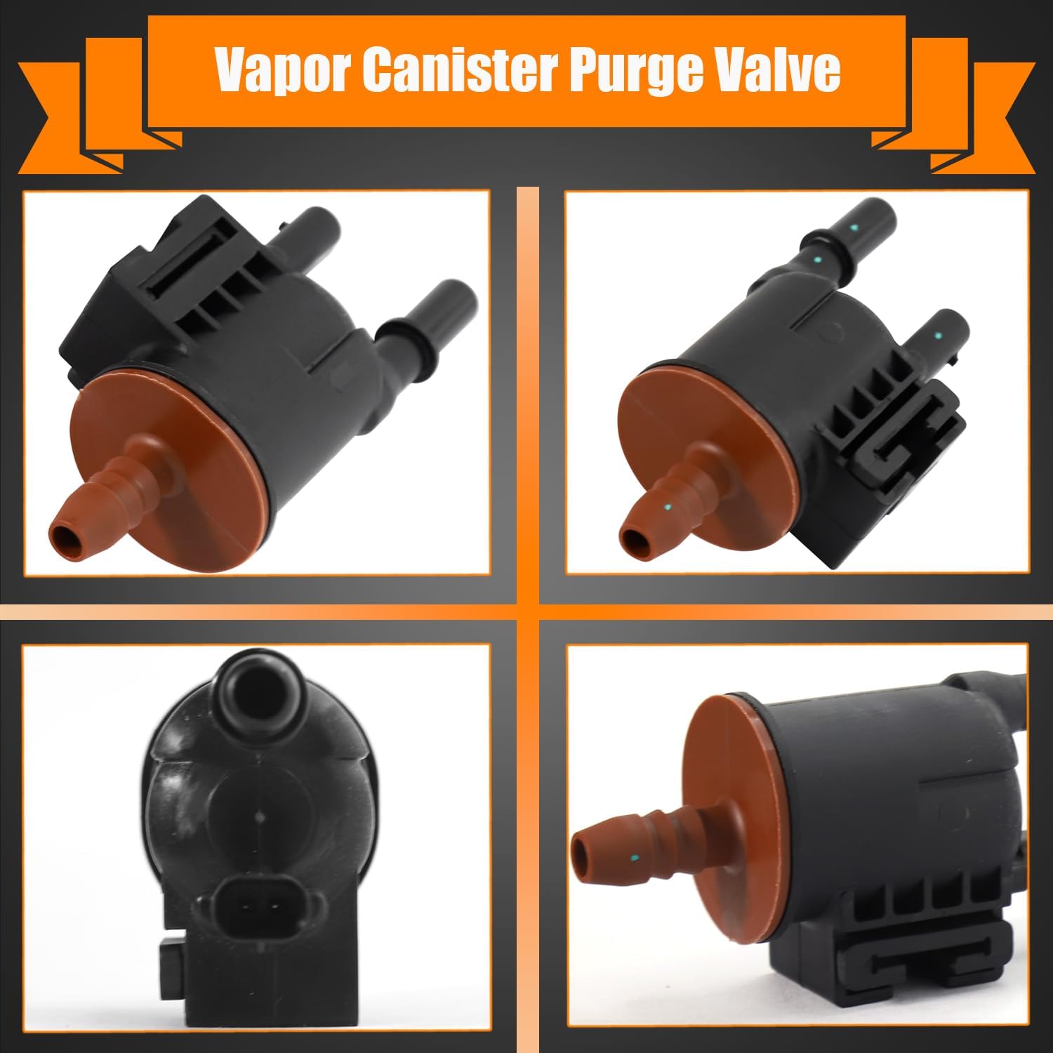 55235682 Vapor Canister Purge Valve Solenoid Fit for Jeep Cherokee 2014-2023, Compass 2017-2022, Renegade 2015-2022, Chrysler 200 2015-2017, Dodge Dart 2013-2015, Fiat 500 2012-2018, Replace# ‎4627182