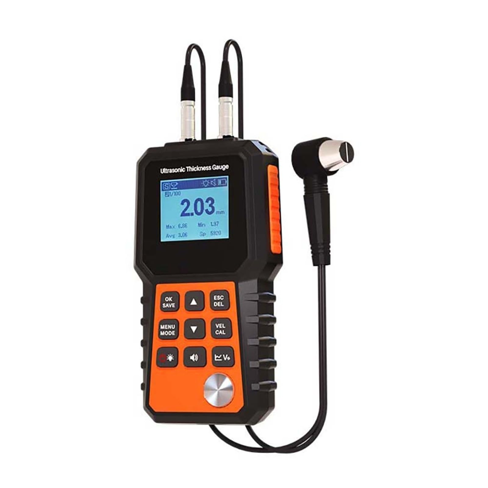 Thickness Gauge 1000mm 0.001resolution High Precision Ultrasonic Thickness Meter Multi Probe Wall Gauge