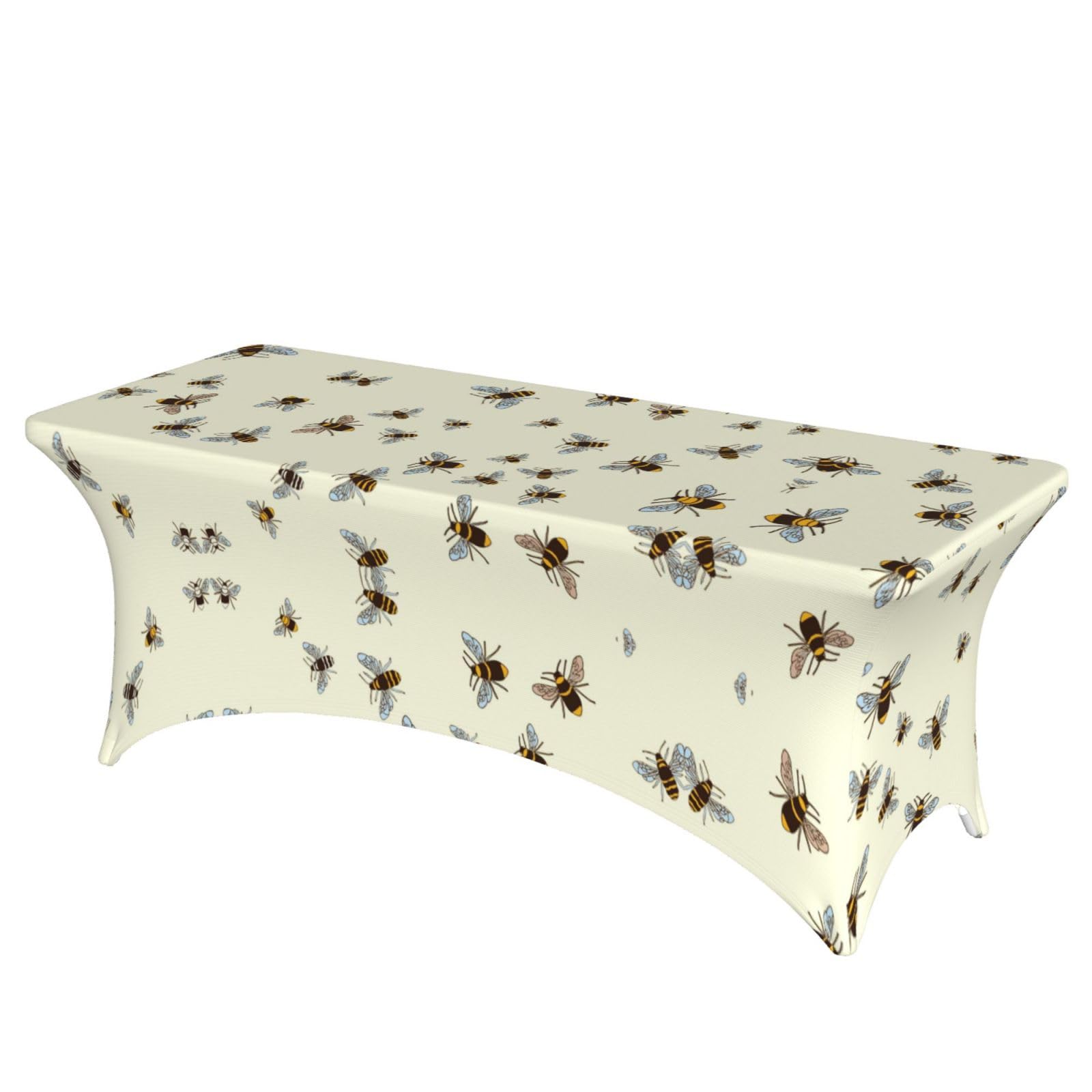 ERCgad Bee Print Rectangular Tablecloth Dining Banquet Party Events Home Celebration Table Cover