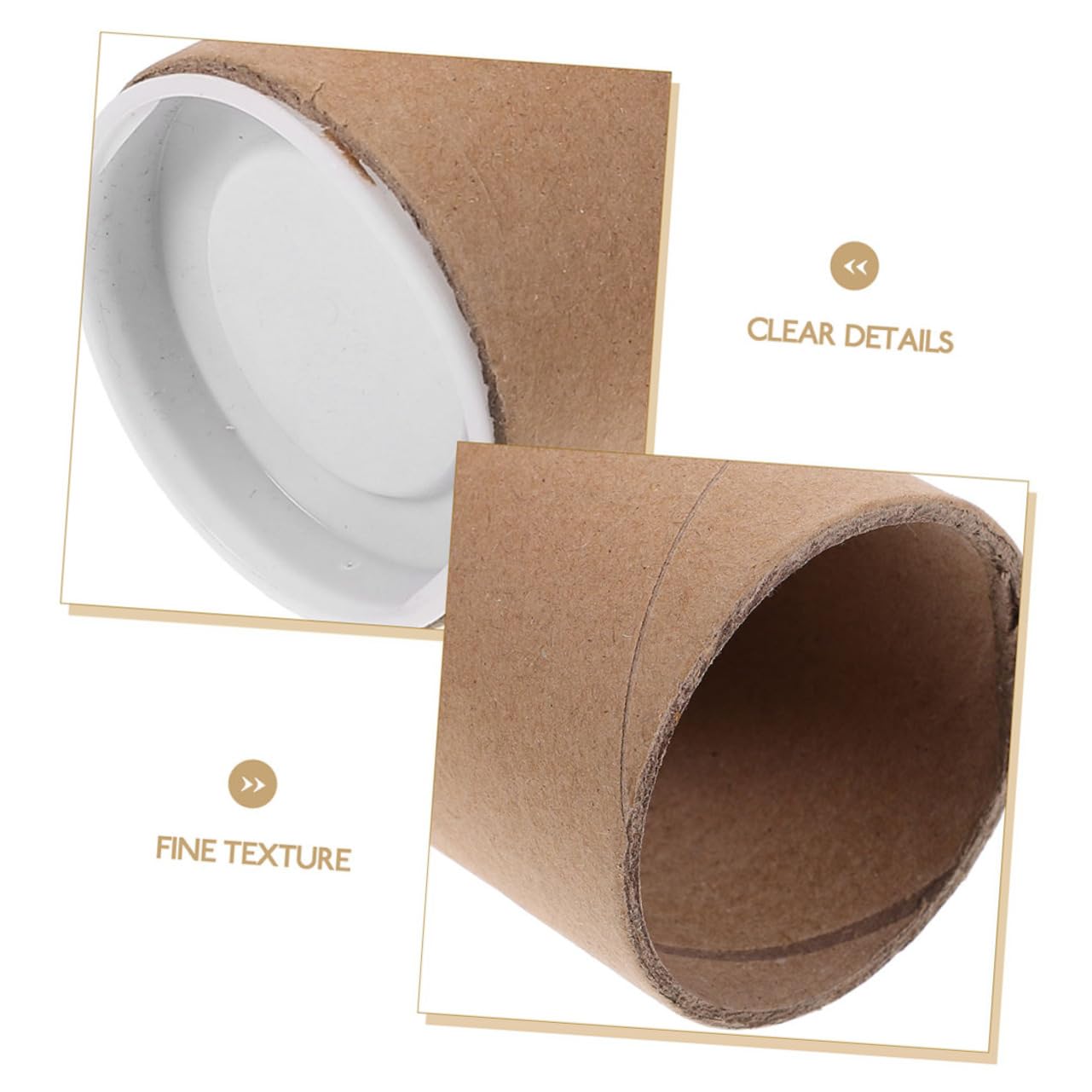 6pièces Tube Expédition Carton Kraft Robuste Pour Affiches Et Documents De Cylindres De Rangement Avec Pour Art