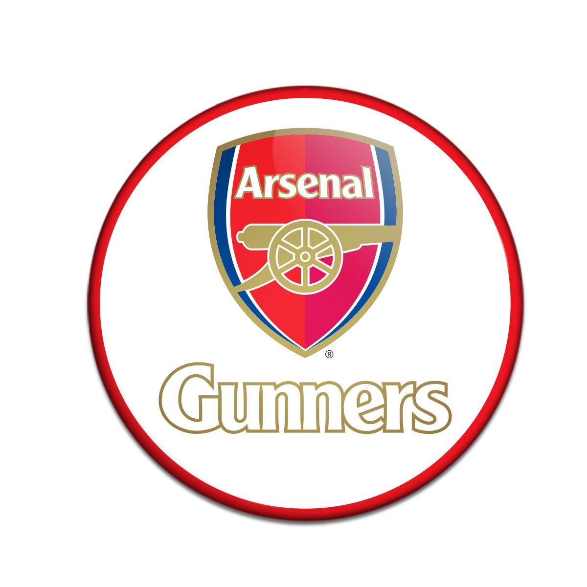 Emblème du club de football d'Arsenal. Gravure Image Vectorielle Stock - Alamy