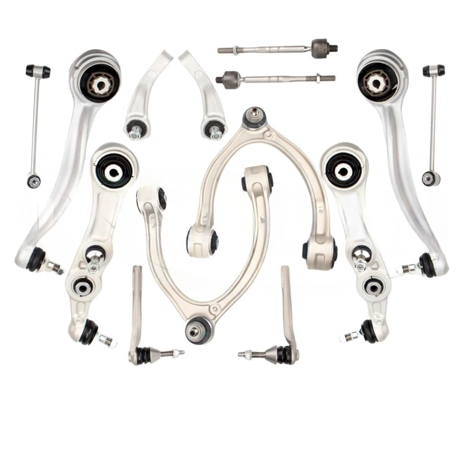 14 sztuk wahacz wahacza stabilizator Link zestawy drążków kierowniczych kompatybilne z Mercedes Benz CE klasa W205 W213 CLS C257 2053306101