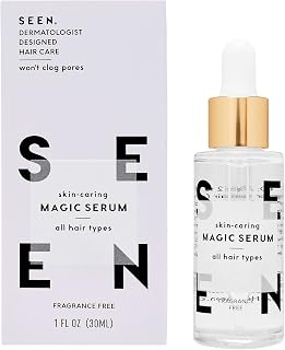 SEEN Magic Serum Fragrance-Free: Anti-Frizz Hair Serum for Sensitive, Acne-Prone & Eczema Skin - Dermatologist Developed, Non-Comedogenic
