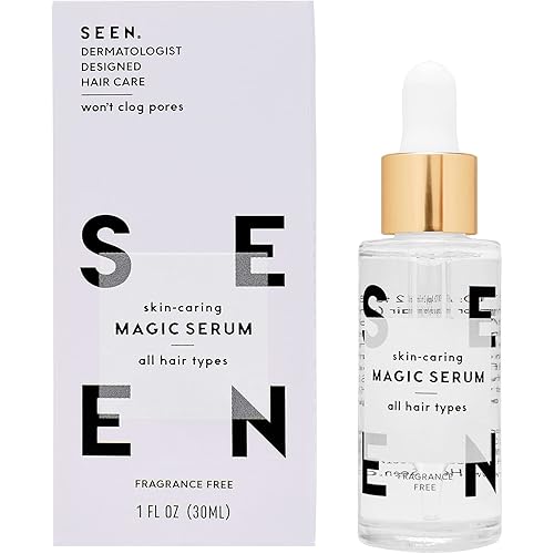 SEEN Magic Serum, Fragrance Free - Non-Comedogenic & Sulfate-Free Hair Serum- Anti Frizz- Dermatologist-Developed - Safe for Sensitive, Eczema & Acne Prone Skin