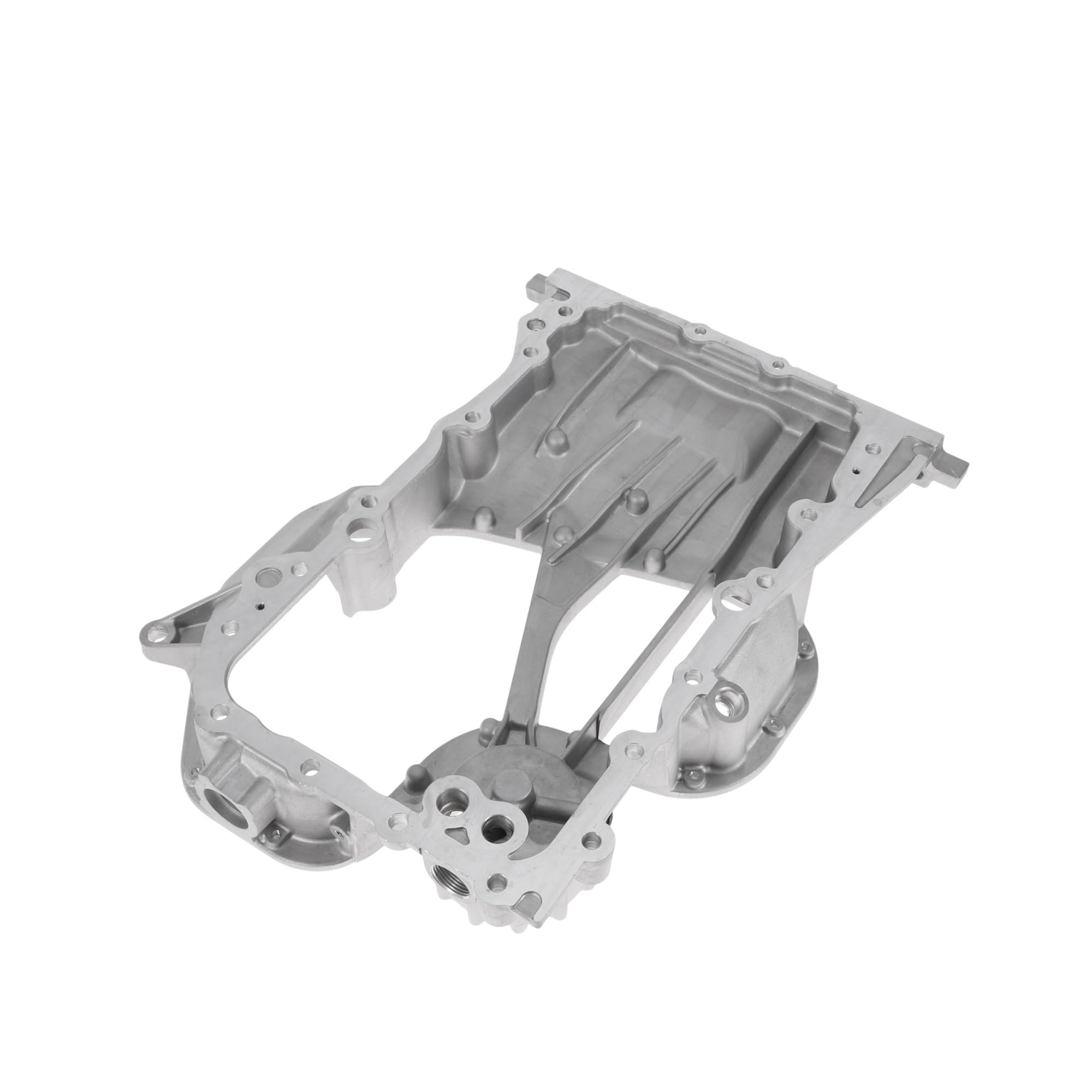 Engine Oil Pan 1 Pc No.1210131121 Engine Oil Pan For Toyota For Camry 2005-2012 Aluminum Silver Tone Sump Transmission Oil Pan