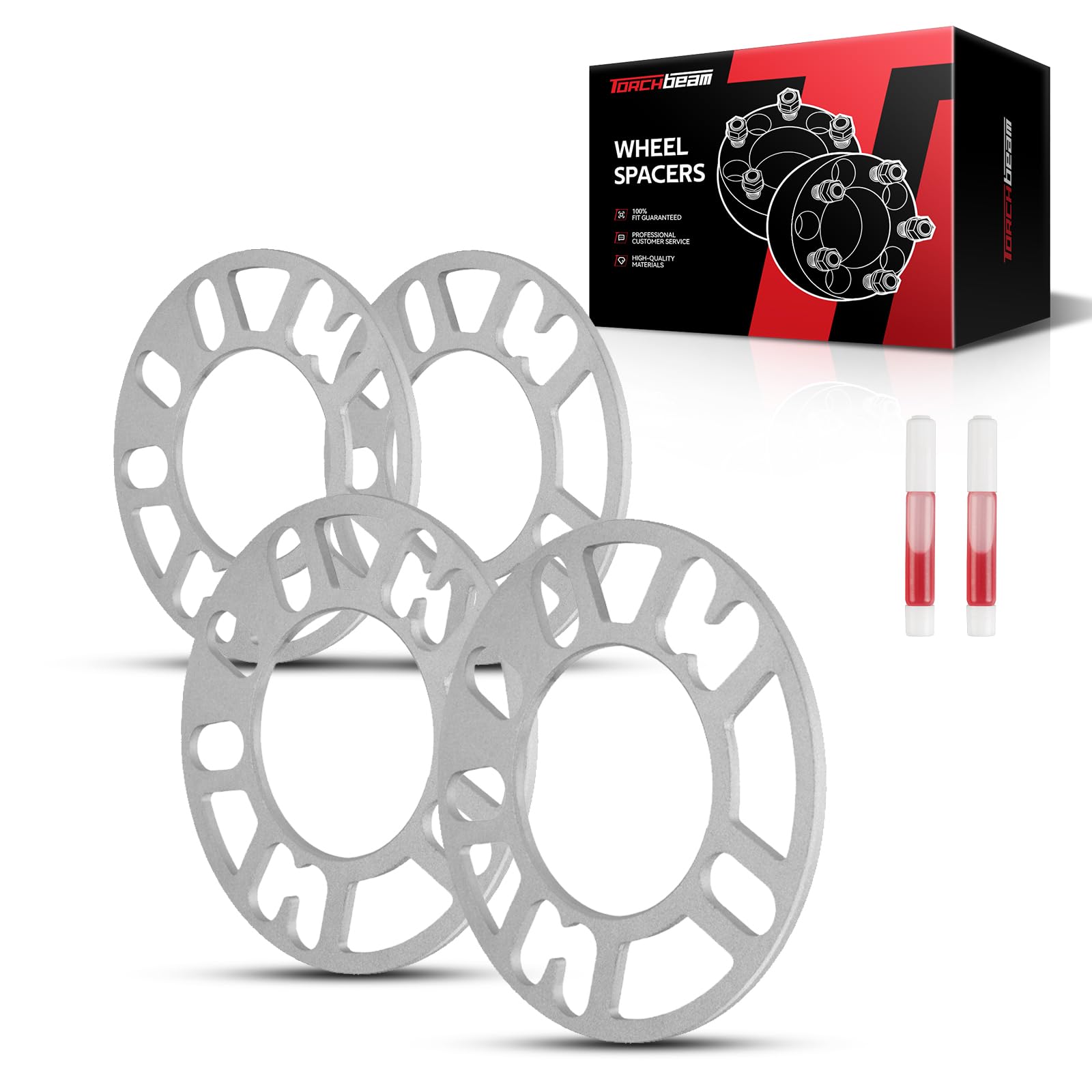 Torchbeam 5x120 to 5x114.3 Wheel Adapters 20mm, Hub Centric Wheel Adapters (Changes Bolt Pattern) with M12x1.5 Thread Pitch,60.1mm Hub Bore,4Pcs Adapters for LS460,LC500,Mirai,LS600h,LS500h,LC500h