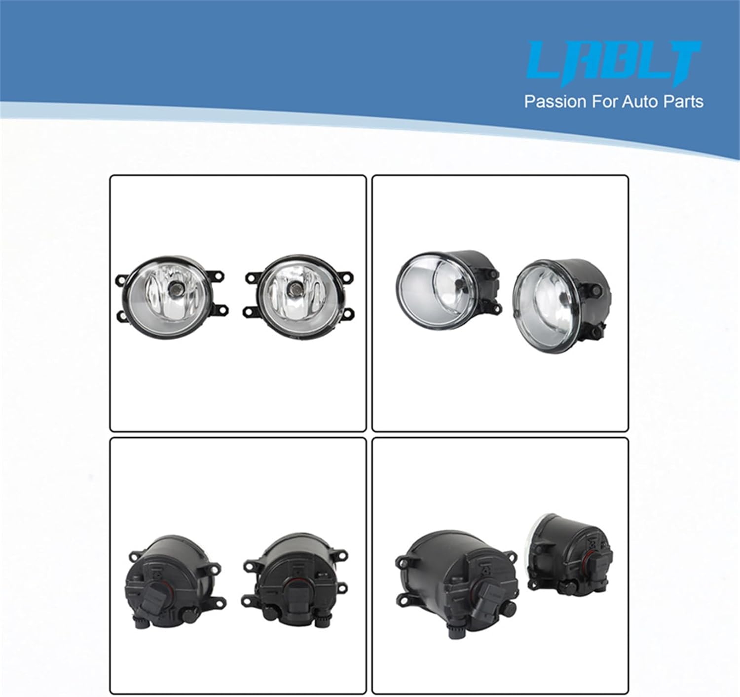 LABLT Clear Fog Lights w/Switch Kit Replacement for Camry 2007 2008 2009 Driver Left and Passenger Right Side Fog Lamp Assembly