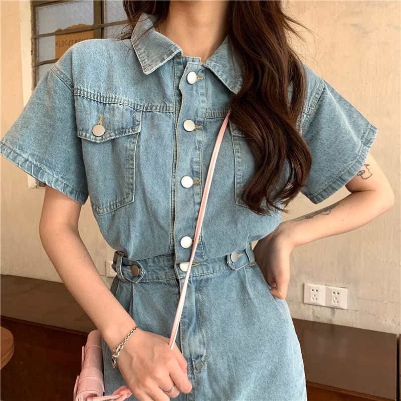 green emerald velvet dress N/A Korean Style Denim Dresses For Women Long Jeans Dress Streetwear Casual  Spaghetti Strap Sundress (Color : A, Size : 5XL code): Buy Online at Best  Price in UAE