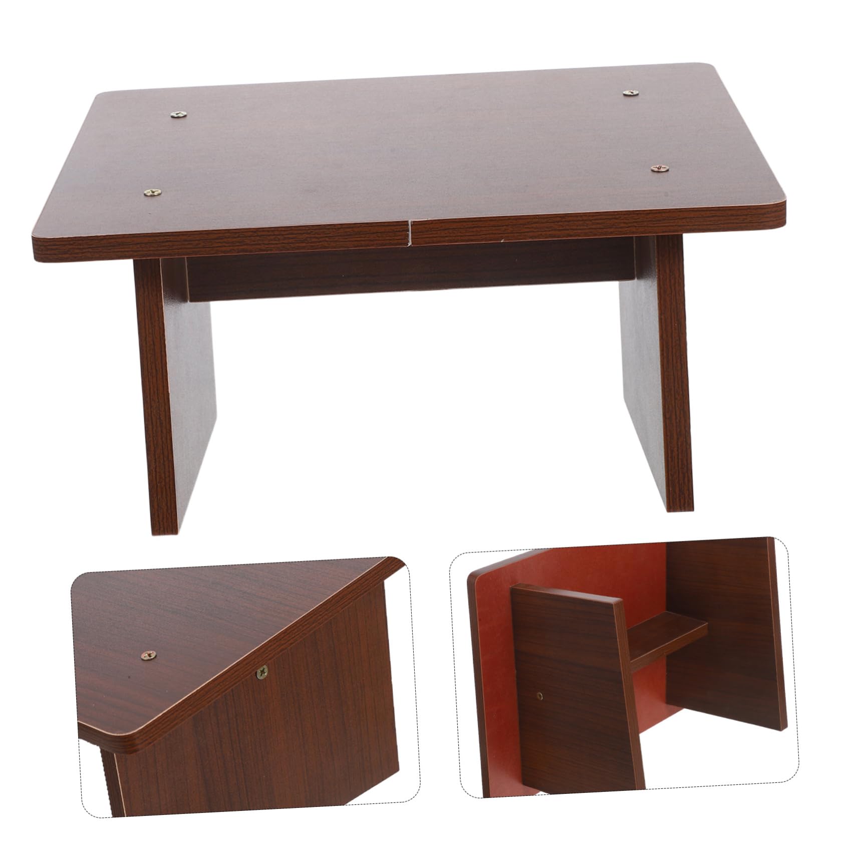 Sgabello Poggiapiedi in Legno Inclinato per Ufficio e Gaming | Portatile e Leggero, Supporto Gambe per Scrivania, Estetica Moderna e Contemporanea