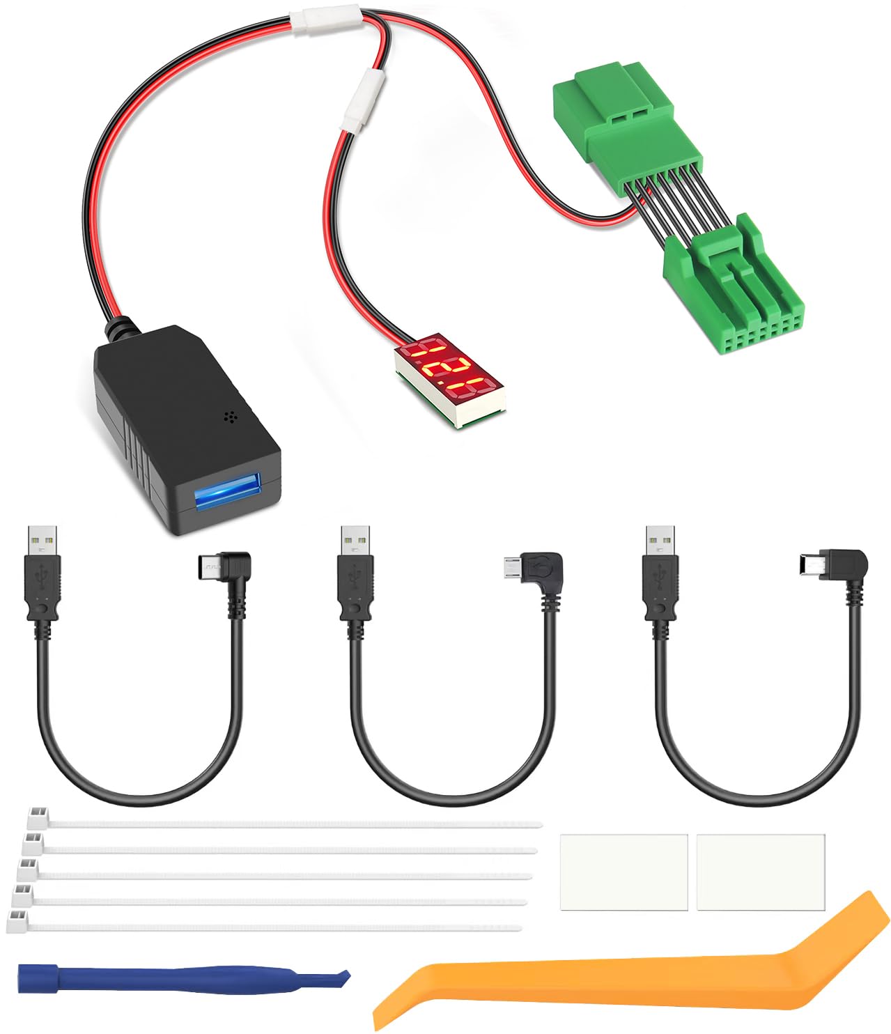 Amazon.com: YQMAJIM Dashcam Power Adapter,(7P TypeA)Compatible